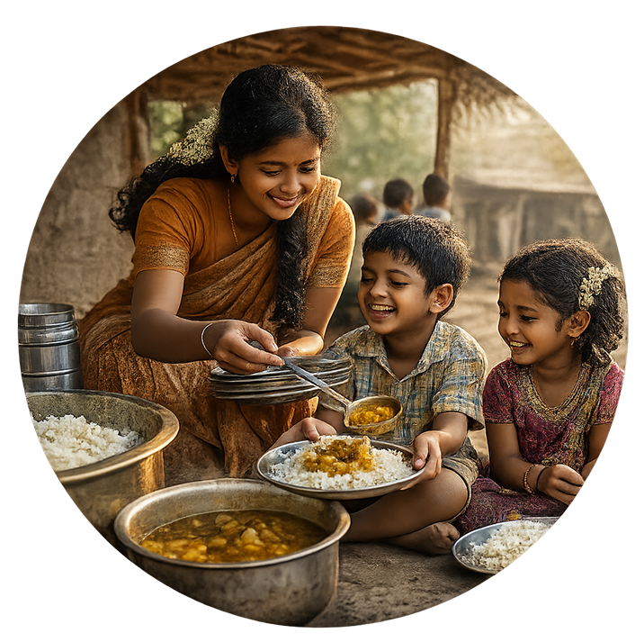 Food and Shelter Support Sri Neelakandeswarar Trust Thanjavur